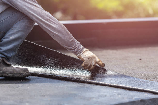 Professional Basement Waterproofing technician working in Bowling Green, VA